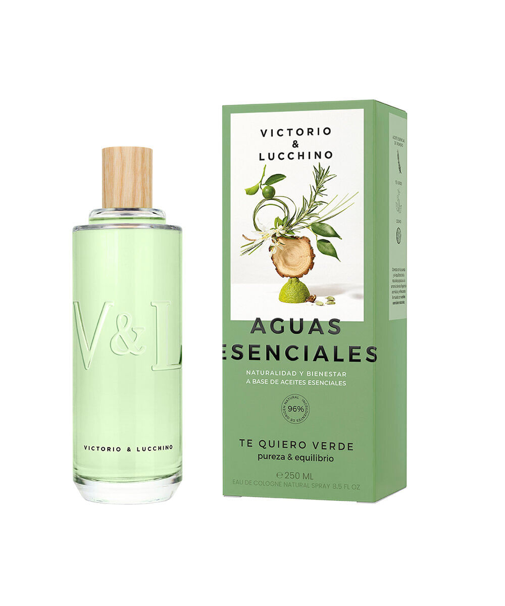 perfume feminino victorio e lucchino aguas esenciales te quiero verde eau de cologne 250ml