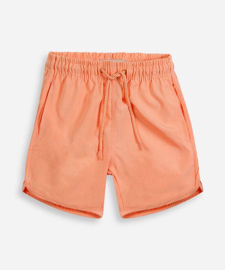 bermuda boardshort infantil lisa laranja 8 bermuda boardshort infantil lisa laranja 8