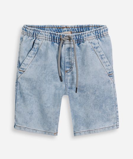 bermuda infantil jeans azul 4