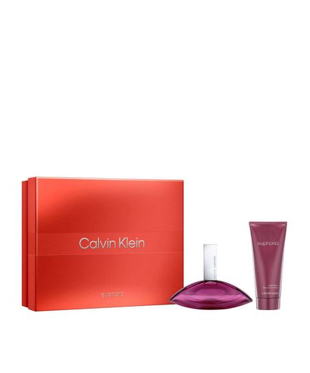 kit perfume feminino calvin klein euphoria for women edp 100ml e body lotion 100ml UNICO