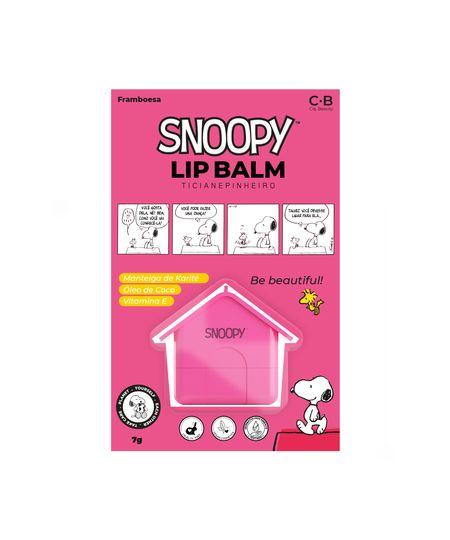 lip balm cia beauty snoopy ticiane pinheiro framboesa UNICO lip balm cia beauty snoopy ticiane pinheiro framboesa UNICO