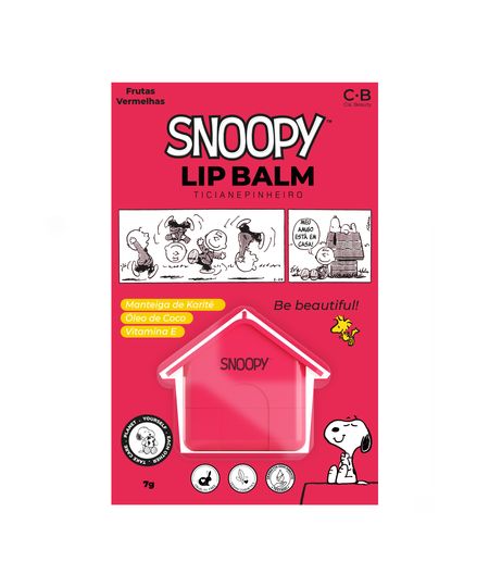lip balm cia beauty snoopy ticiane pinheiro frutas vermelhas UNICO lip balm cia beauty snoopy ticiane pinheiro frutas vermelhas UNICO