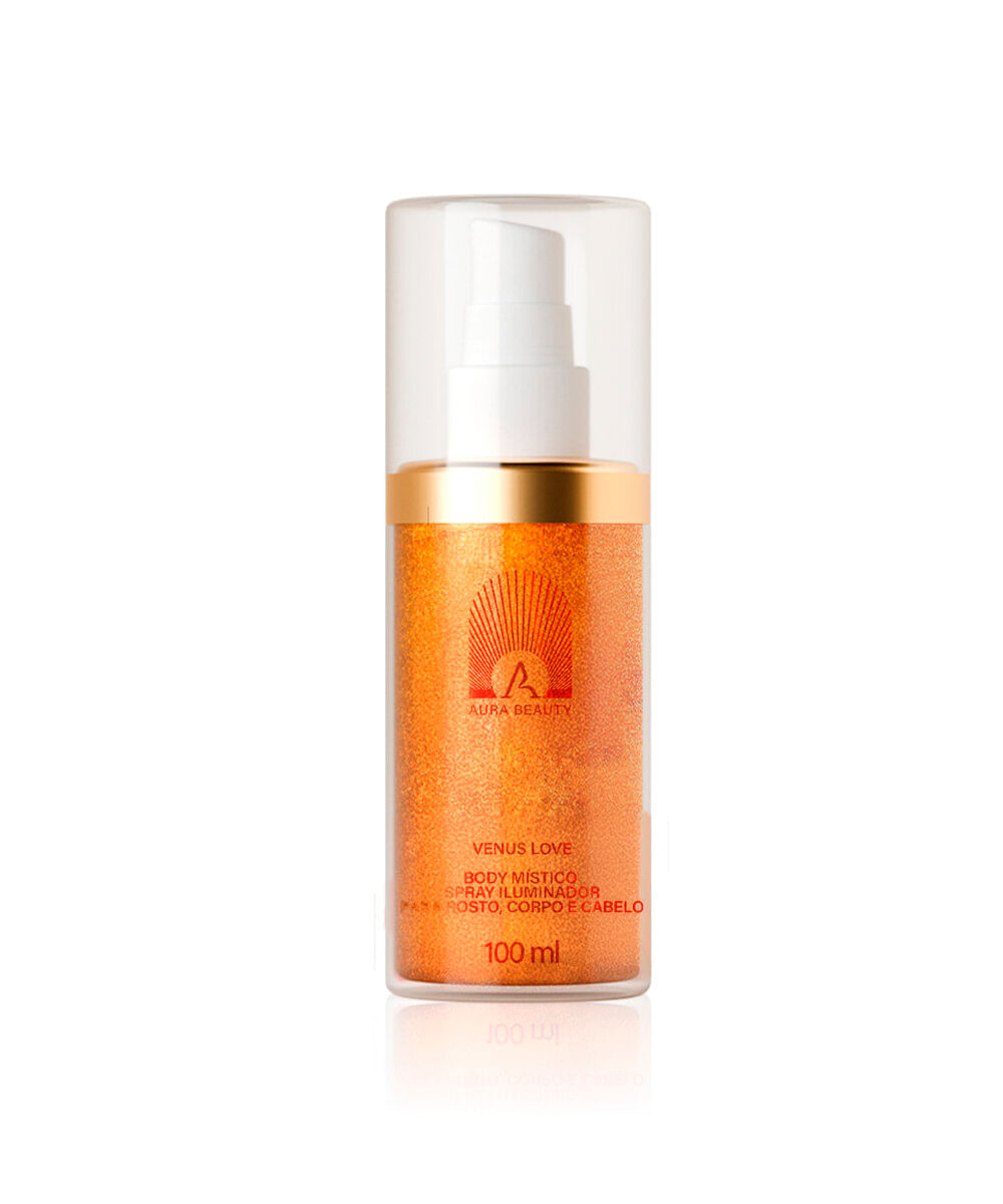 body spray aura beauty iluminador vênus love 100ml