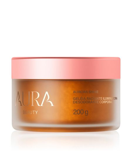 geleia corporal aura beauty radiante iluminadora desodorante corporal aurora shine 200g 200 G