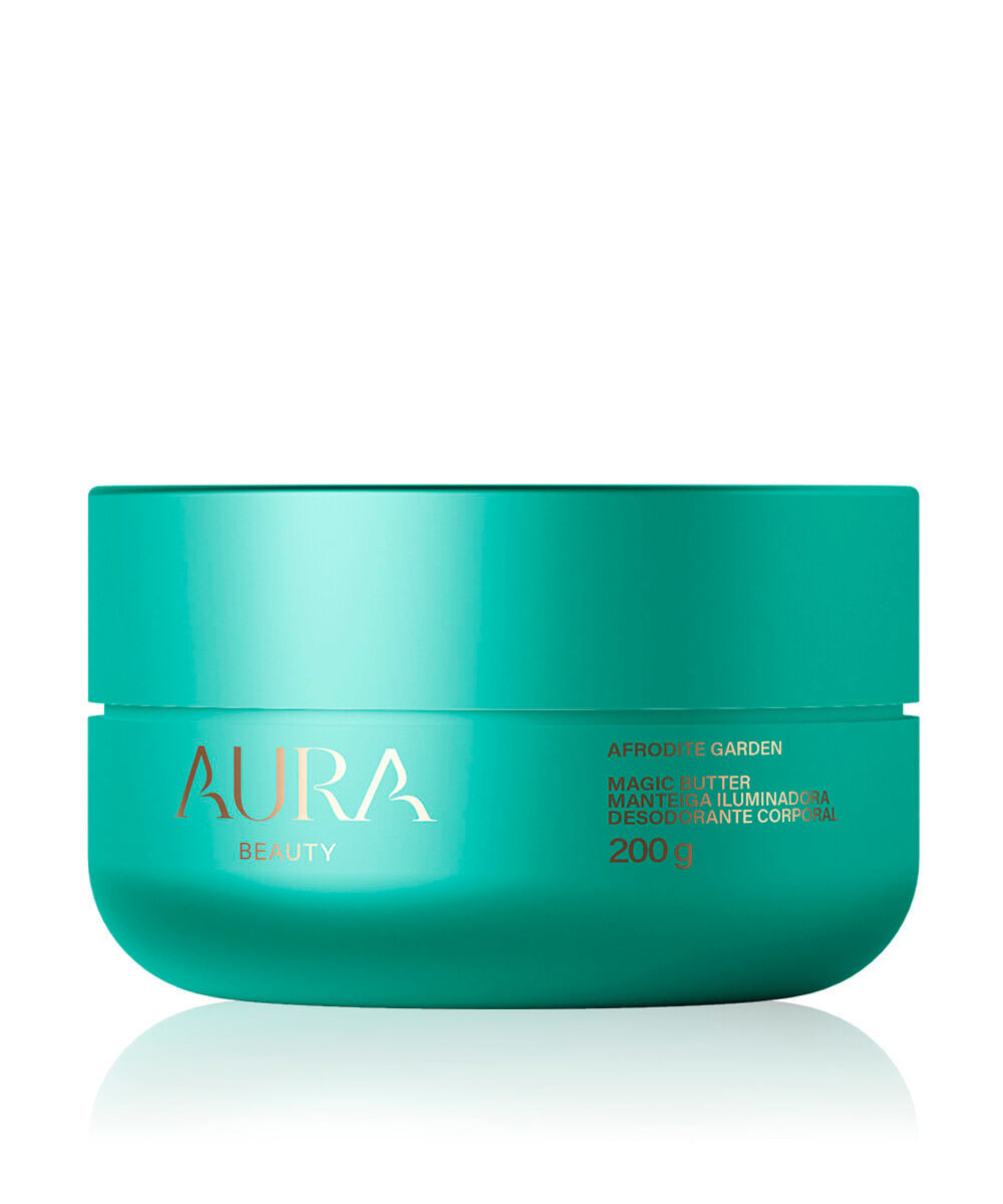 manteiga iluminadora aura beauty magic butter desodorante corporal afrodite garden 200g