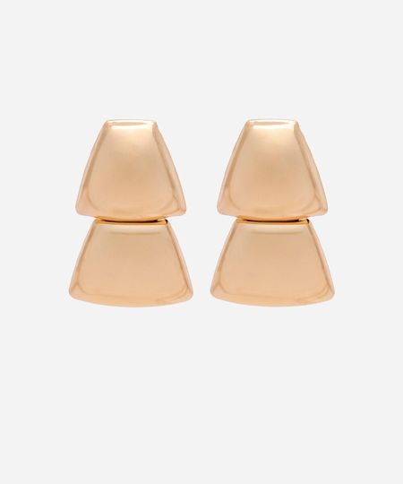 brinco trapézio dourado UNICO brinco trapézio dourado UNICO