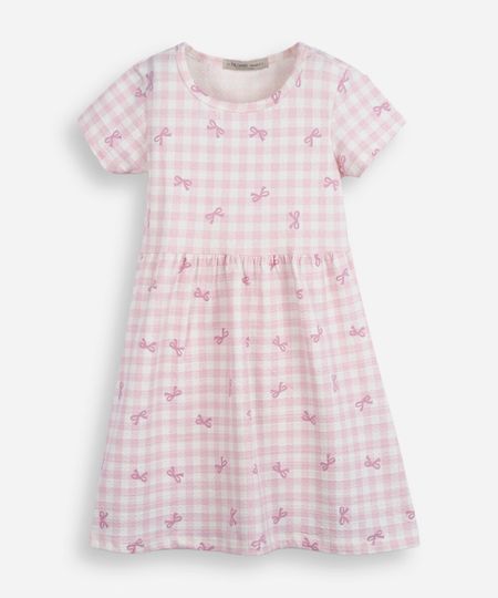 vestido infantil de algodão xadrez colorido 4 vestido infantil de algodão xadrez colorido 4