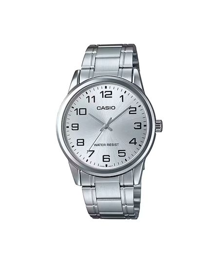 relógio masculino casio analógico mtp v001d 7budf prateado UNICO relógio masculino casio analógico mtp v001d 7budf prateado UNICO