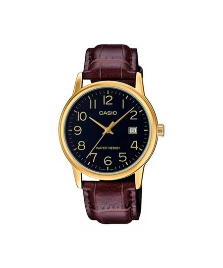 relógio masculino casio analógico mtp v002gl 1budf dourado UNICO