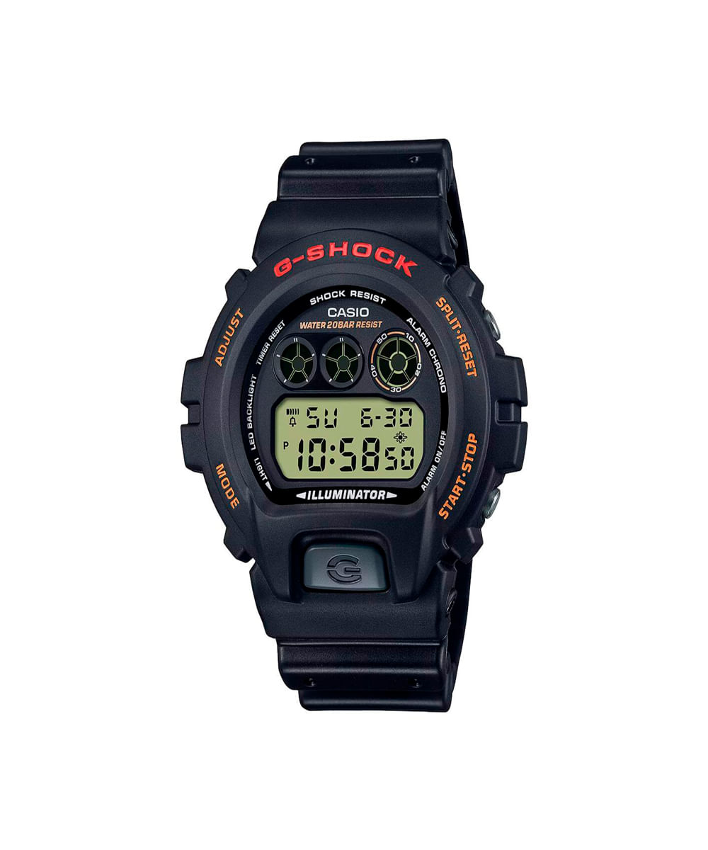 relógio masculino casio digital dw 6900ub 9dr preto