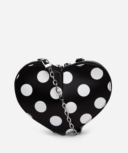 bolsa transversal coração preta Único bolsa transversal coração preta Único