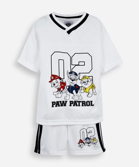 conjunto esportivo infantil patrulha canina off white 3
