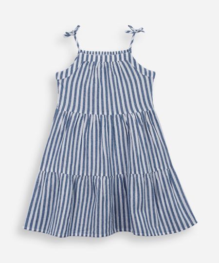 vestido alça fina infantil de algodão com recortes listrado colorido 6 vestido alça fina infantil de algodão com recortes listrado colorido 6