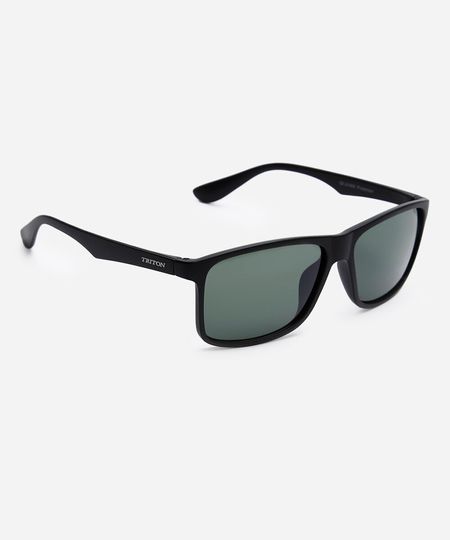 óculos de sol quadrado triton preto UNICO