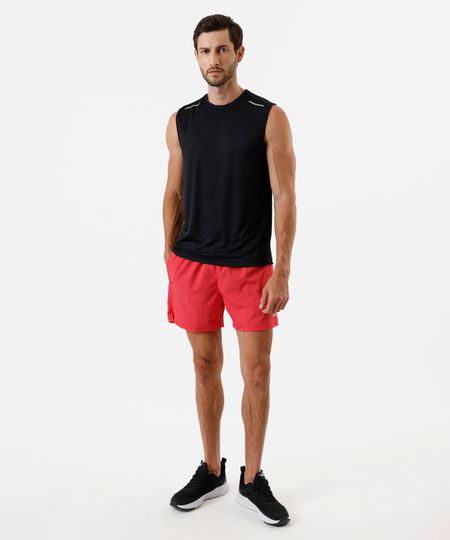 short masculino esportivo ace bolso com zíper vermelho G short masculino esportivo ace bolso com zíper vermelho G