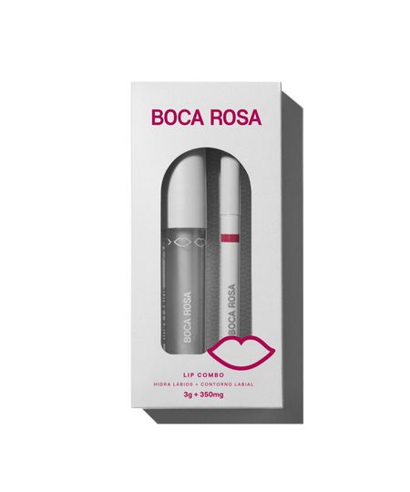 kit boca rosa lip combo contorno labial púrpura e hidra lábios natural UNICO kit boca rosa lip combo contorno labial púrpura e hidra lábios natural UNICO