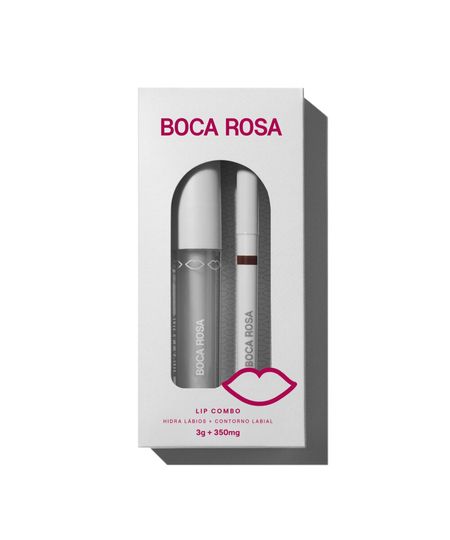 kit boca rosa lip combo contorno labial marrom e hidra lábios natural UNICO kit boca rosa lip combo contorno labial marrom e hidra lábios natural UNICO