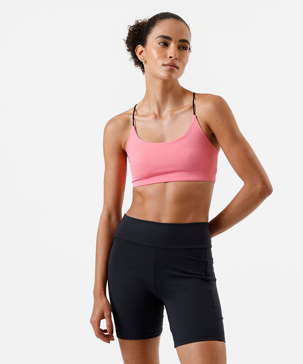 top feminino dupla face esportivo ace rosa