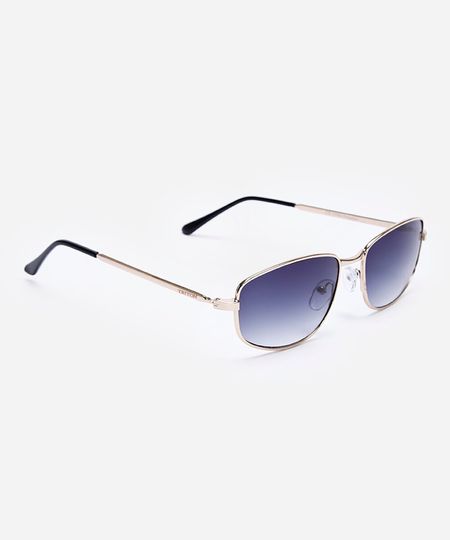 óculos de sol quadrado triton unissex dourado UNICO