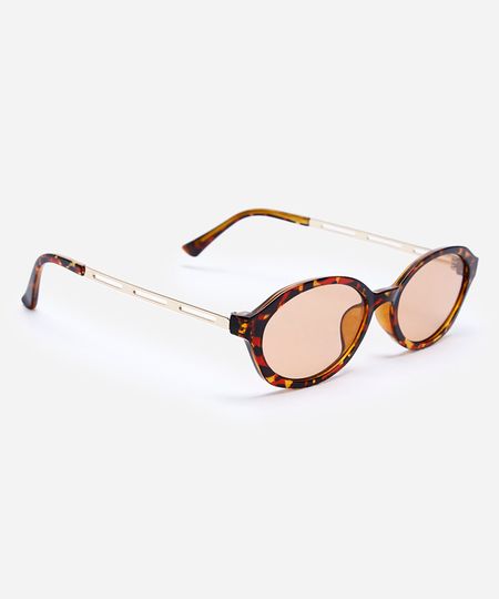 óculos de sol oval tartaruga triton colorido UNICO