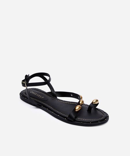 rasteira de dedo oneself preta 36