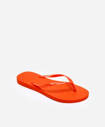 chinelo slim havaianas laranja 35-36