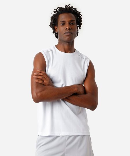 regata machão masculina esportiva ace branco G regata machão masculina esportiva ace branco G