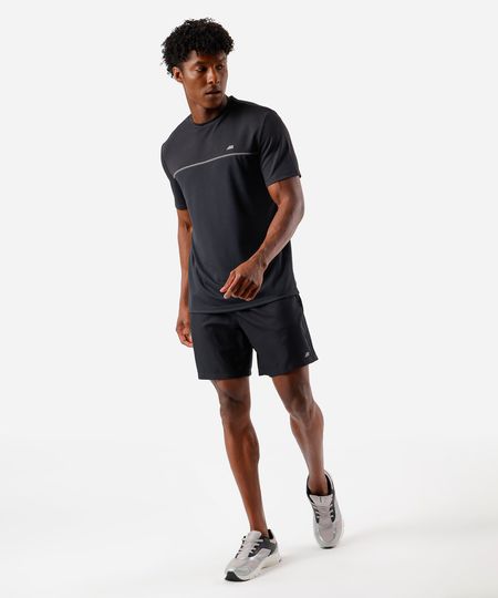 short masculino esportivo ace cós duplo preto M