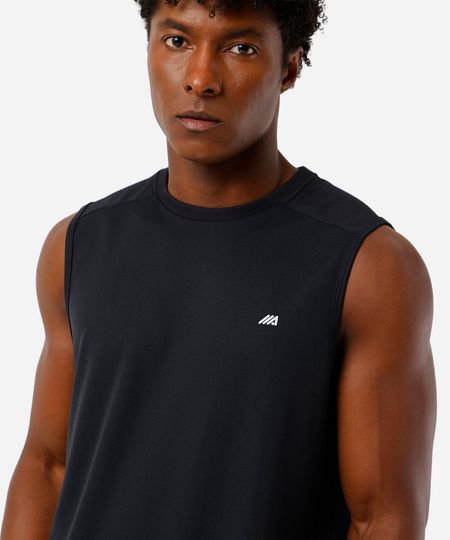 regata machão masculina esportiva ace com recorte preto G