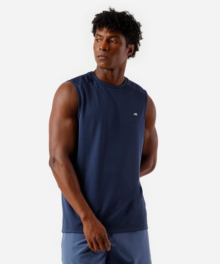 regata machão masculina esportiva ace com recorte azul M