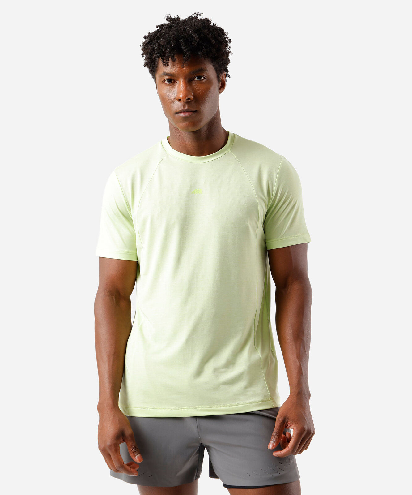 camiseta slim masculina esportiva ace respirável verde