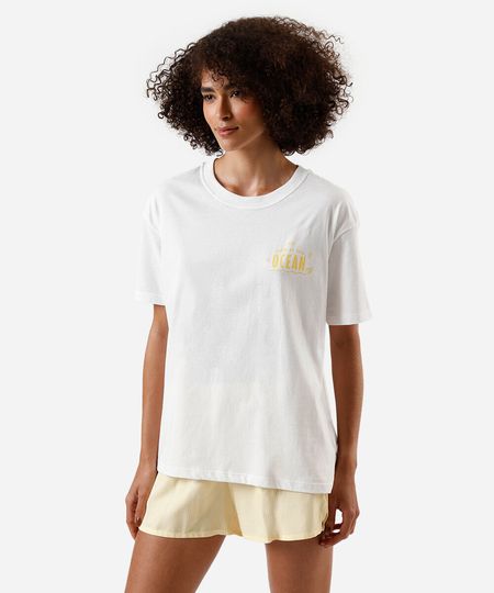 pijama short doll feminino de algodão estampado amarelo P