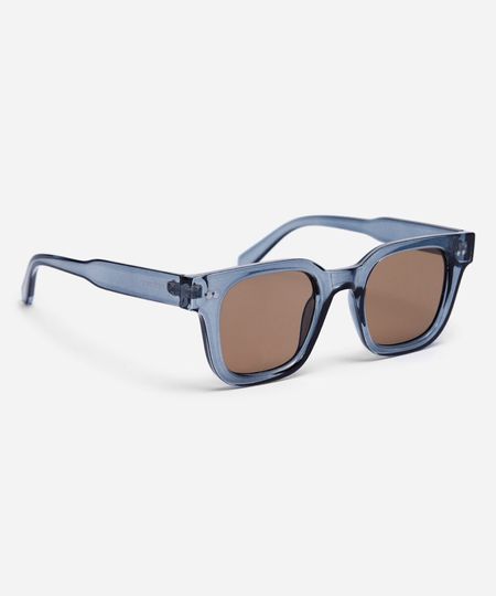 óculos de sol acetato quadrado triton azul UNICO