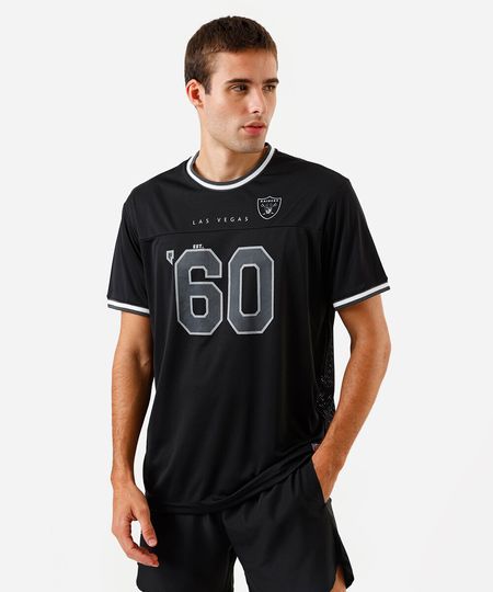 camiseta masculina ace raiders nfl preta M