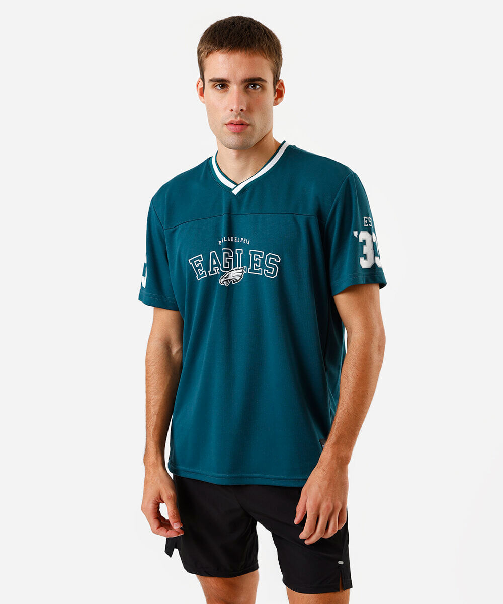 camiseta masculina ace eagles nfl verde