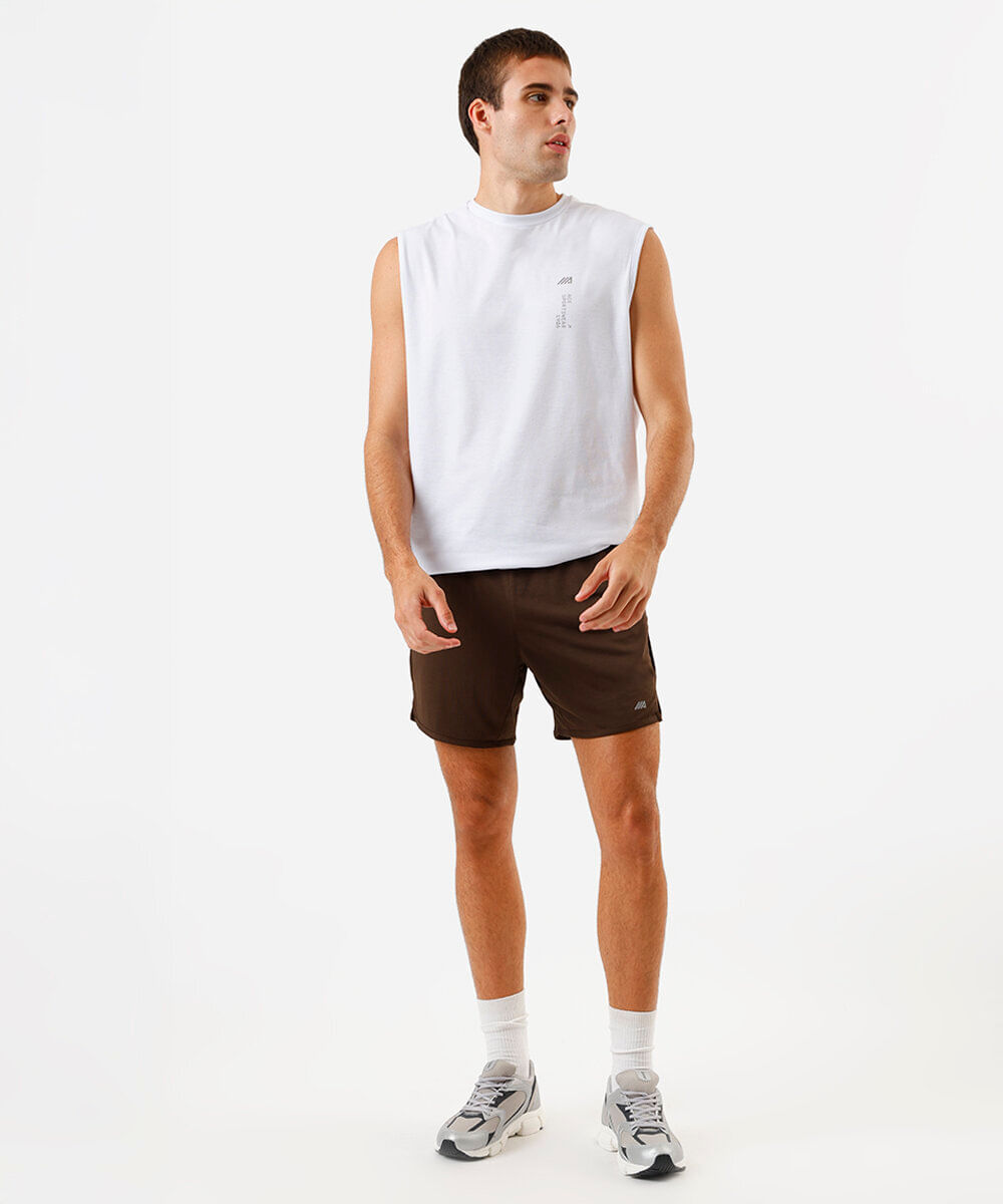 bermuda masculina esportiva ace texturizada marrom