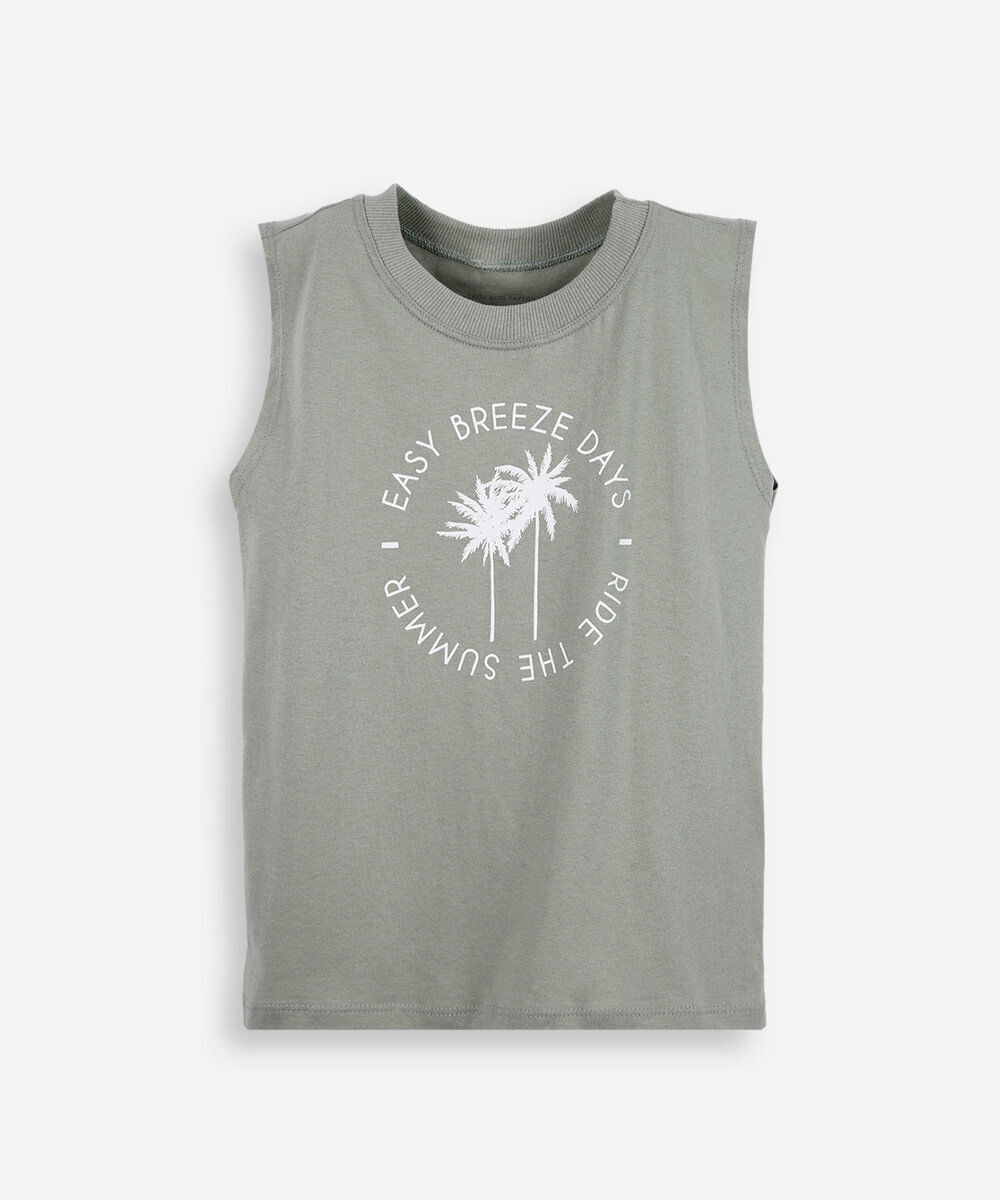 regata machão de algodão easy breeze days verde