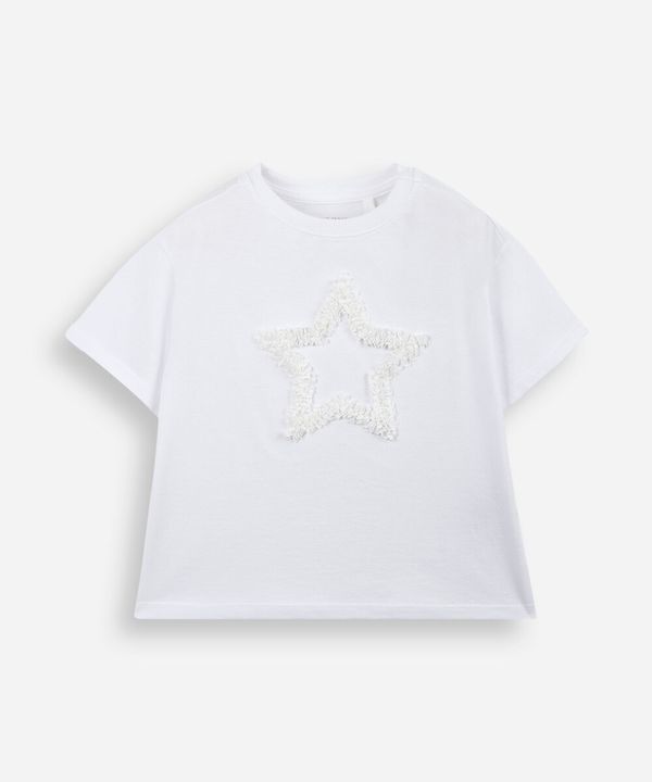 camiseta infantil bordado estrela off white 4