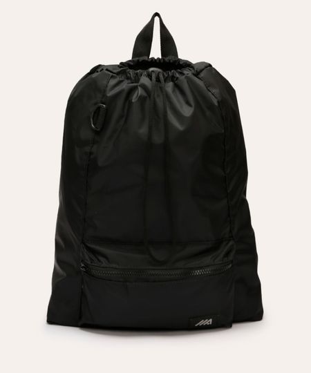 mochila saco com bolso esportiva ace preta UNICO