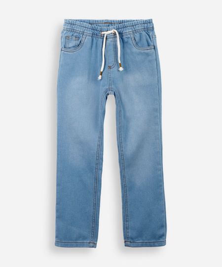 calça infantil jeans moletom azul 10 calça infantil jeans moletom azul 10