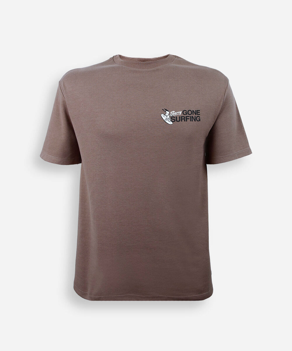 camiseta juvenil snoopy good vibes only marrom