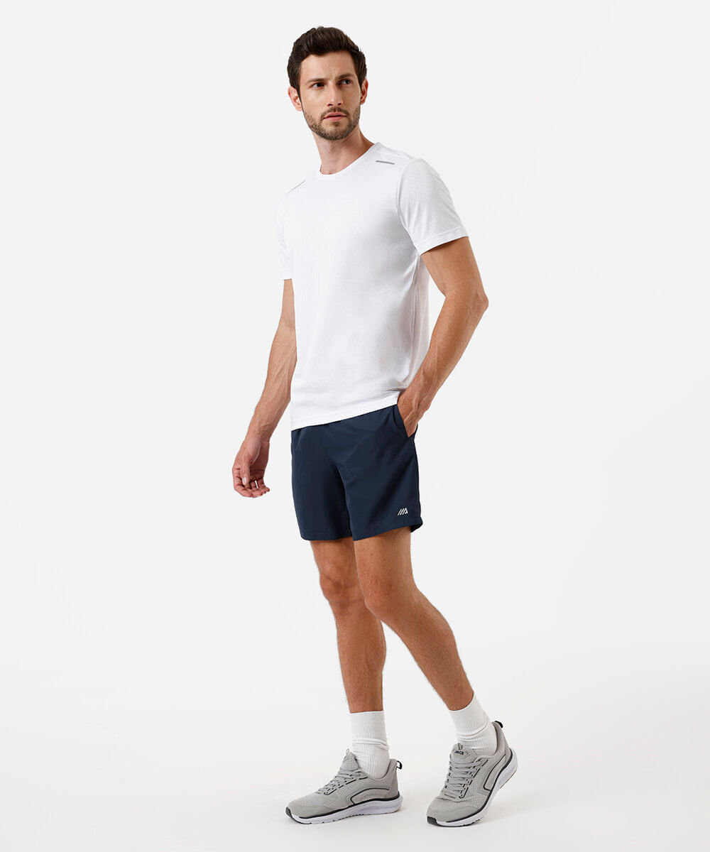 camiseta masculina esportiva ace quadriculada branca