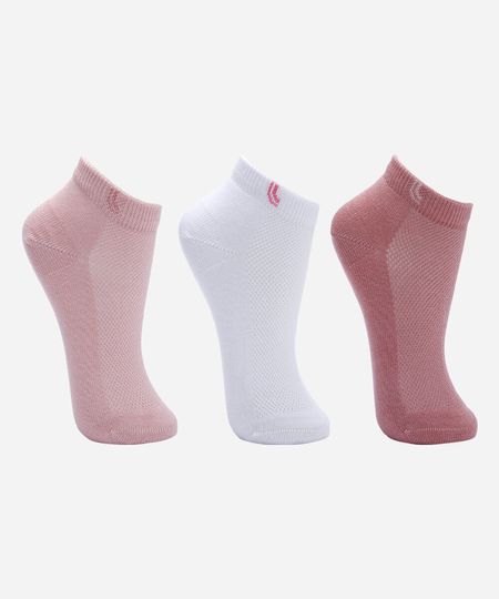 kit de 3 pares de meias cano médio lupo colorida 33-36 kit de 3 pares de meias cano médio lupo colorida 33-36