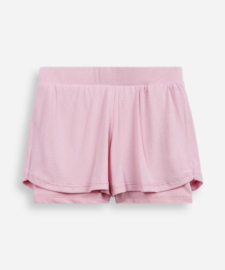 short infantil esportivo com forro rosa 4 short infantil esportivo com forro rosa 4