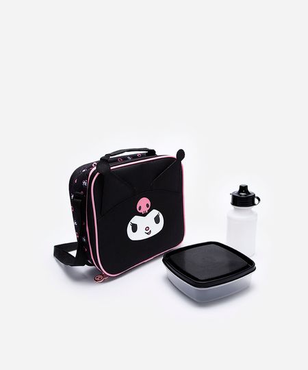 lancheira infantil kuromi preta UNICO