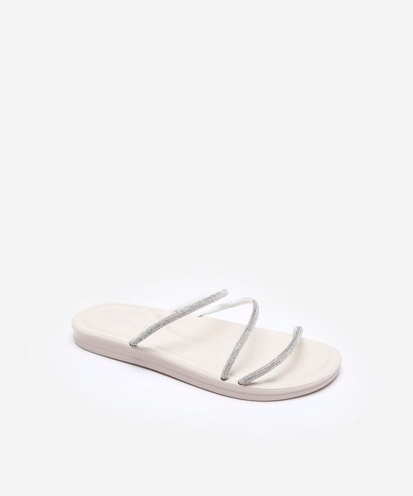 rasteirinha anatômica com brilhos oneself off white 34