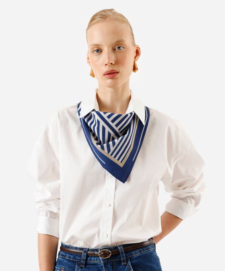 camisa oversized feminina de algodão off white G camisa oversized feminina de algodão off white G