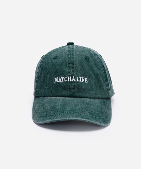boné feminino aba curva matcha life verde UNICO