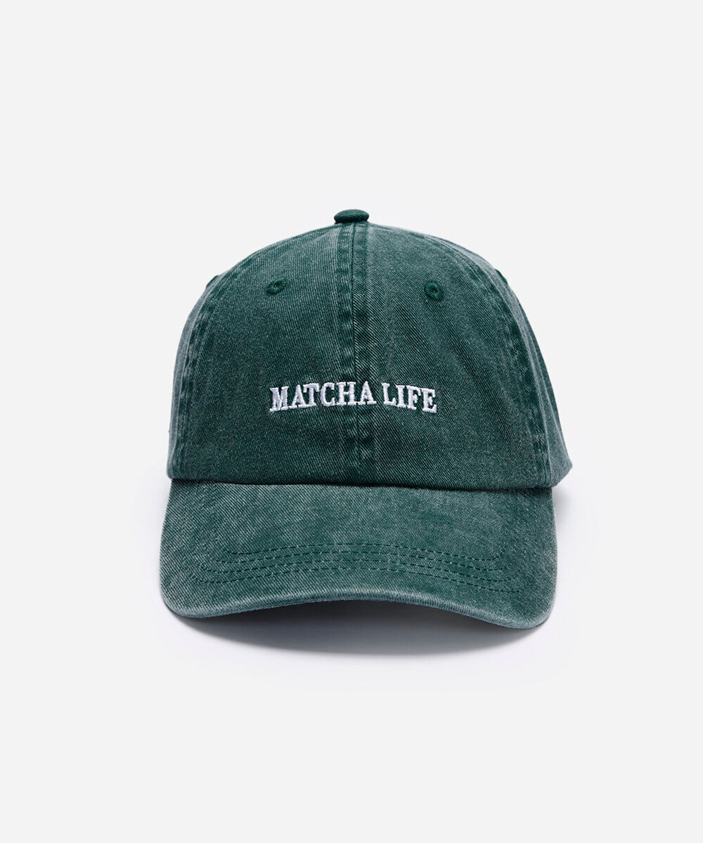 boné feminino aba curva matcha life verde