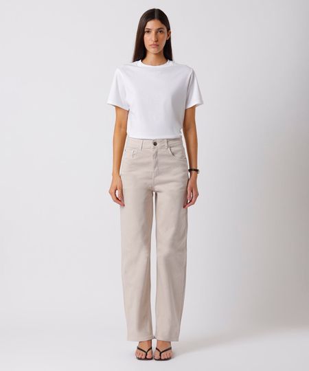 calça new york feminina de sarja mindset bege 46 calça new york feminina de sarja mindset bege 46